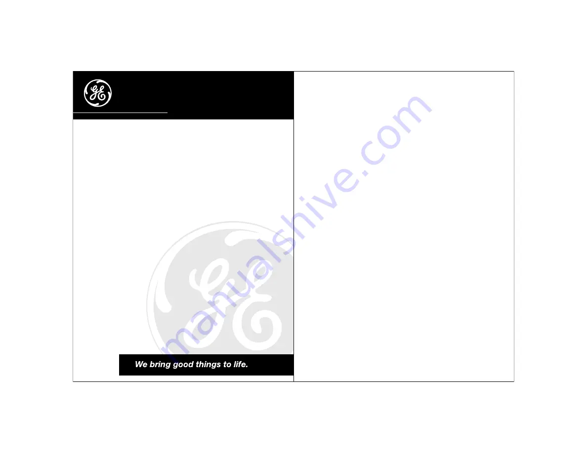 GE CE23318 User Manual Download Page 1