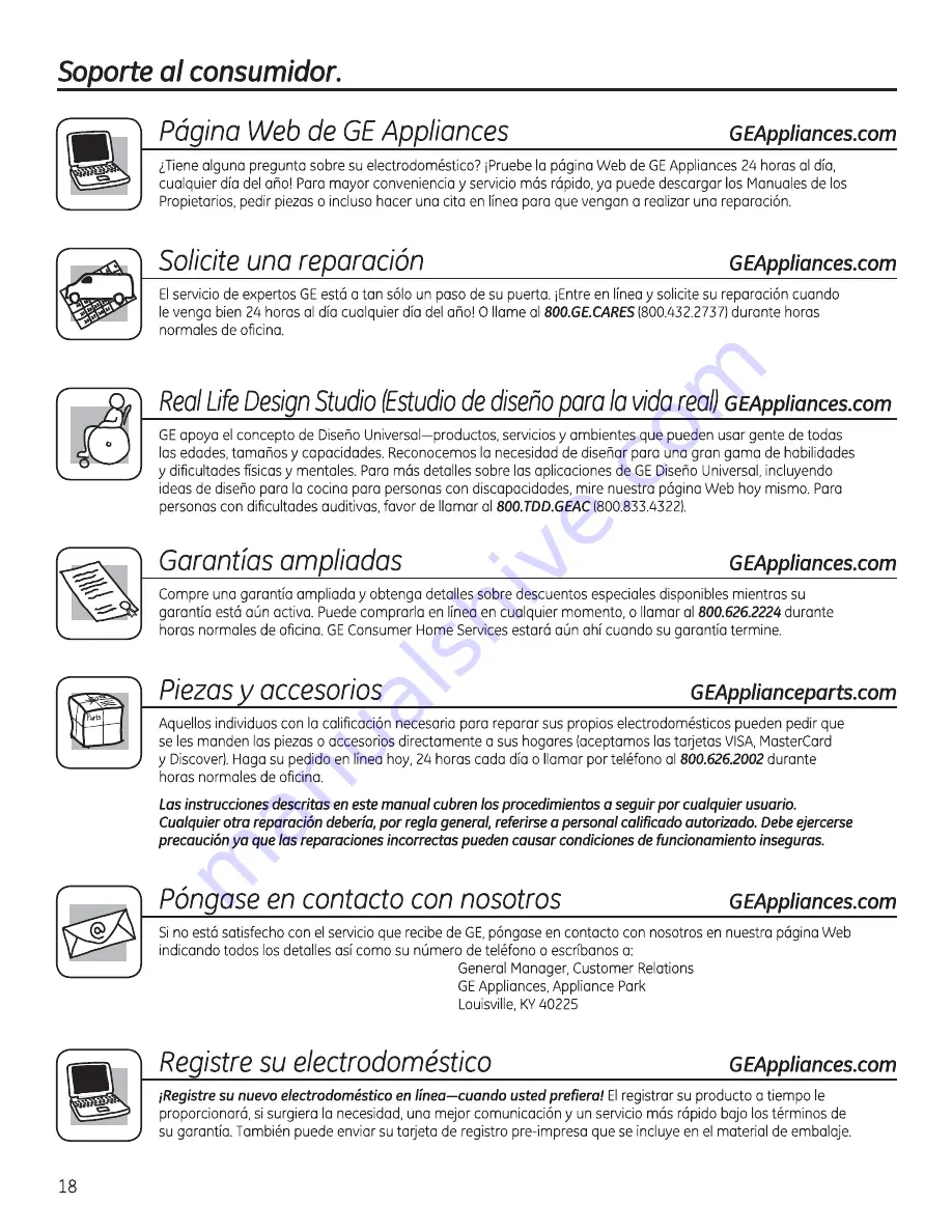 GE CleanSpeak GTD81ESSJWS Owner'S Manual Download Page 36