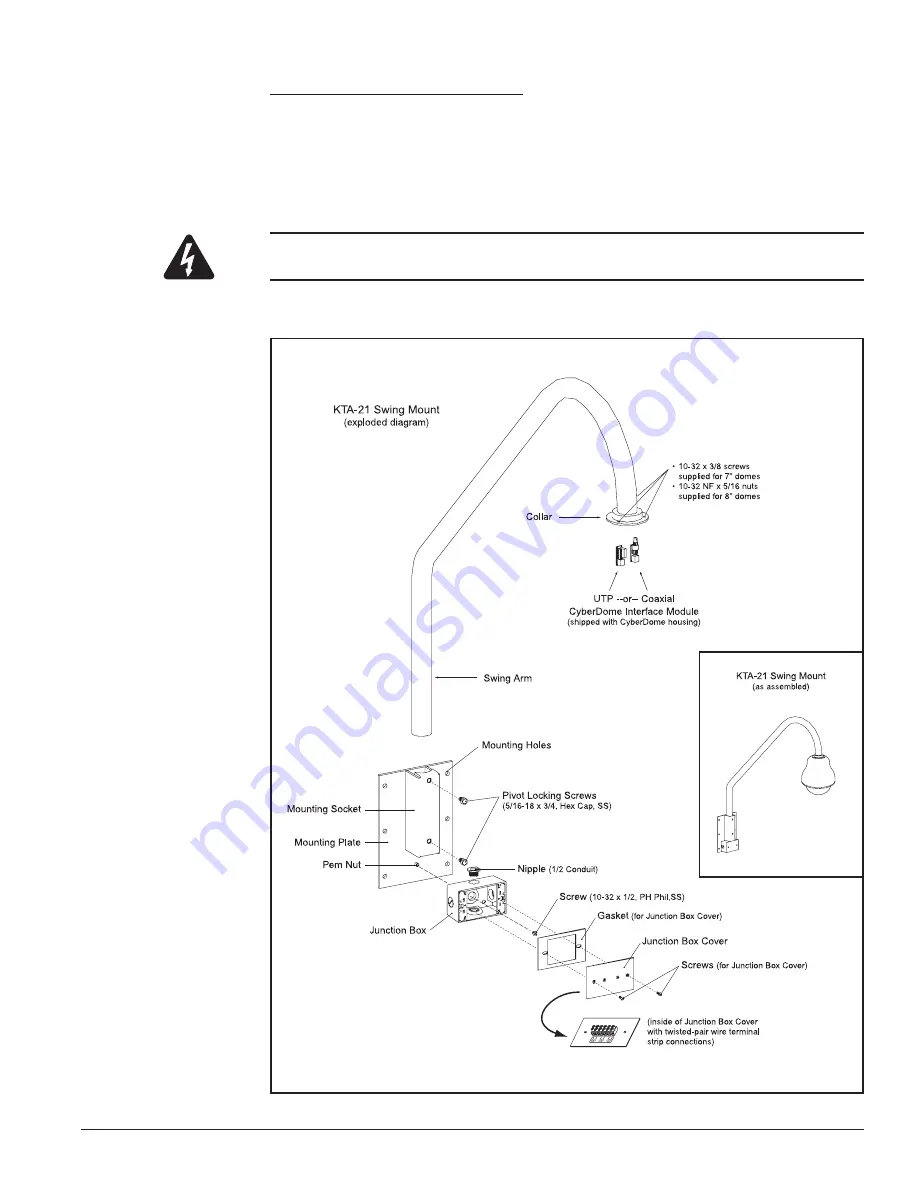 GE CyberDome Series Installation Manual Download Page 21