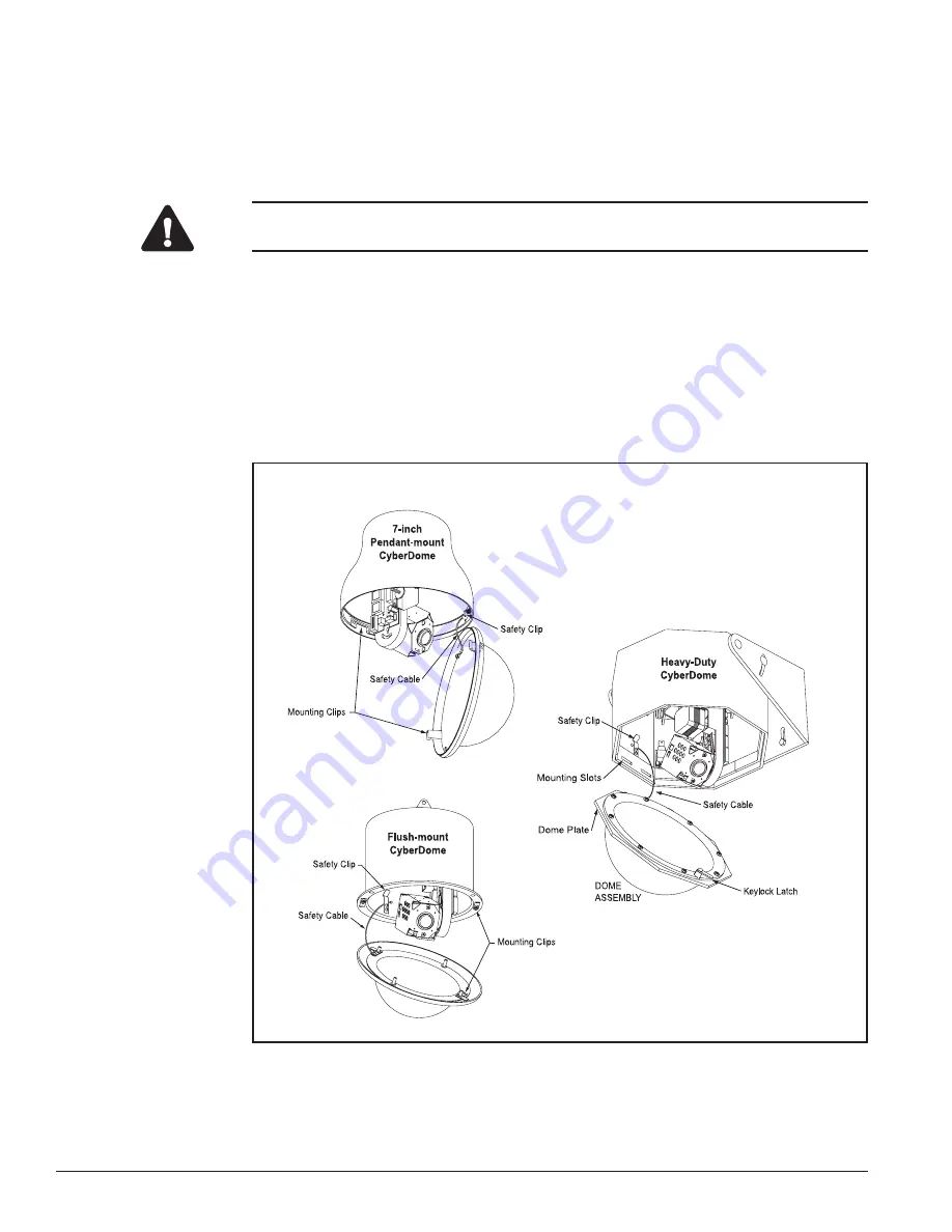 GE CyberDome Series Installation Manual Download Page 34