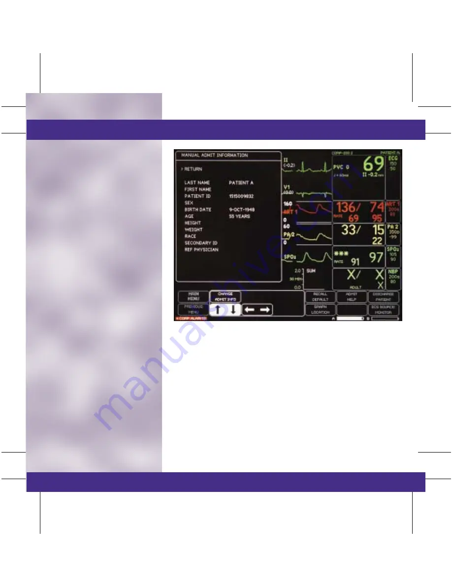 GE DASH 3000 V5 Quick Reference Manual Download Page 8