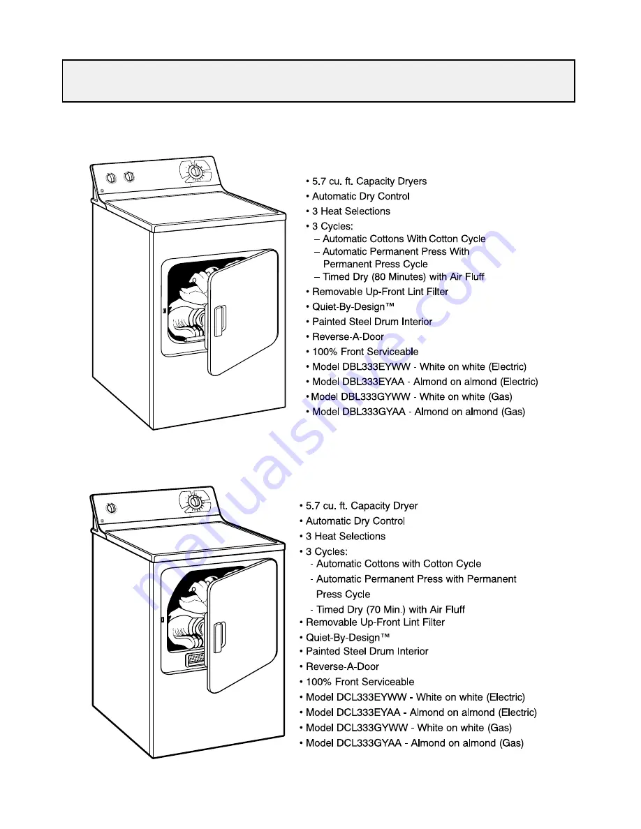 GE DBL333 Technical Service Manual Download Page 4