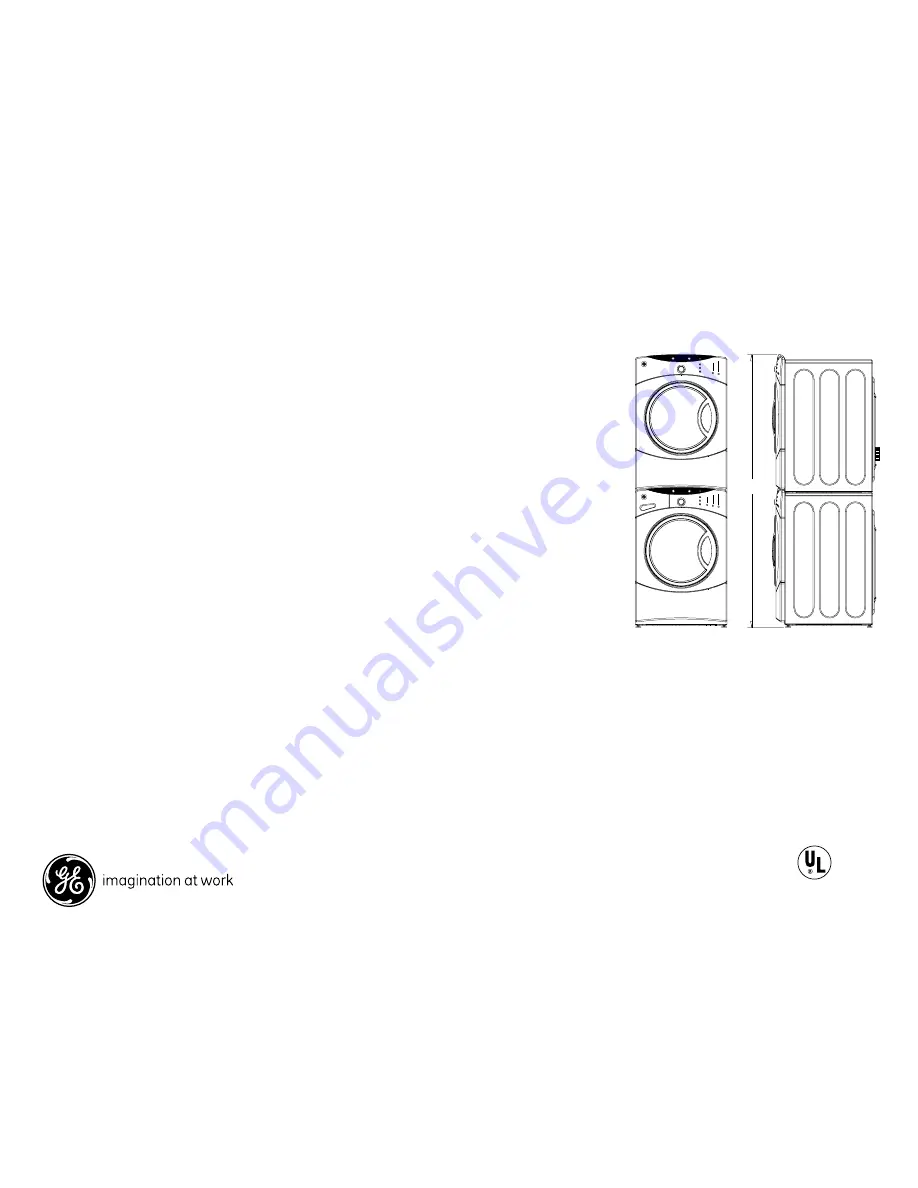 GE DCVH640EJ Dimensions And Installation Information Download Page 2