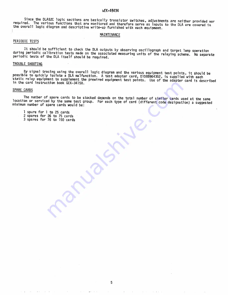 GE DLA52C Instructions Manual Download Page 5