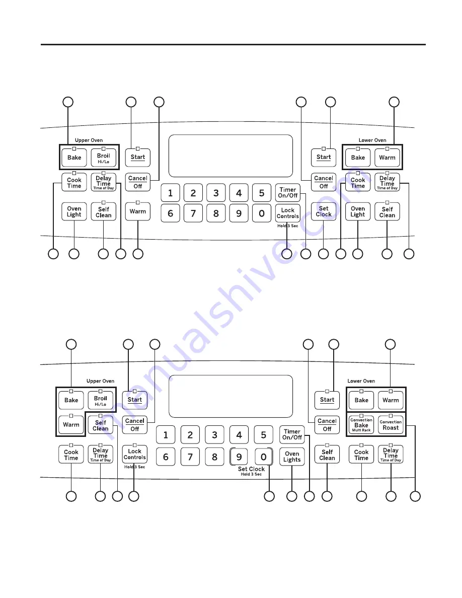 GE Double Oven Self-Cleaning Gas Ranges Owner'S Manual Download Page 12