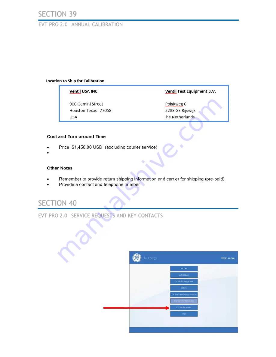 GE EVT-Pro 2.0 Operation And Technical Manual Download Page 53