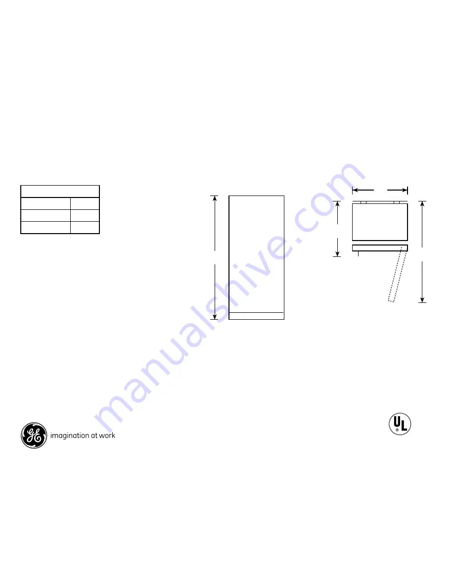 GE FUF17SVRWW Dimensions And Installation Information Download Page 1