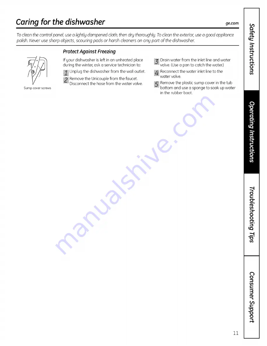 GE G5C3500 Owner'S Manual Download Page 11