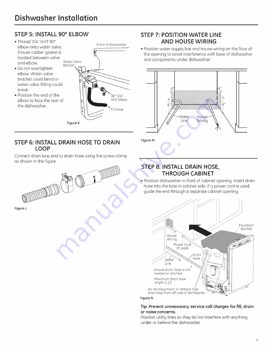 GE GDT530PSD4SS Installation Instructions Manual Download Page 7