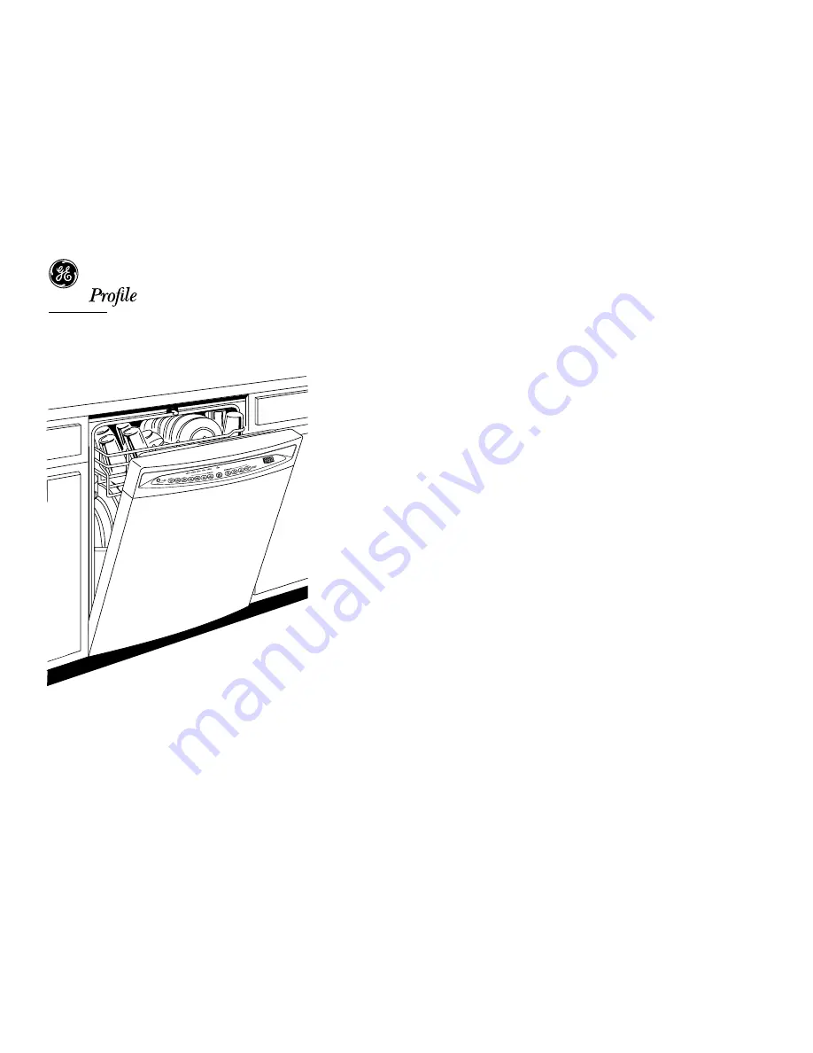 GE GE Profile PDW7800G Dimension Manual Download Page 2