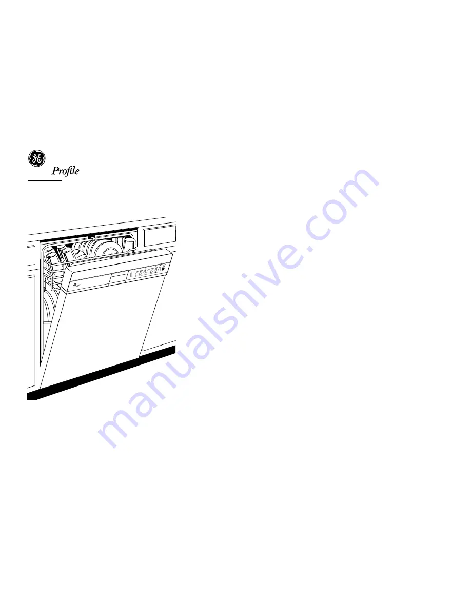 GE GE Profile PDW8000G Dimension Manual Download Page 2