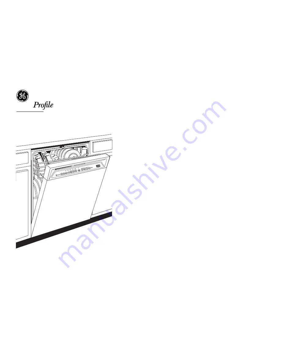 GE GE Profile PDW8500J Dimension Manual Download Page 2