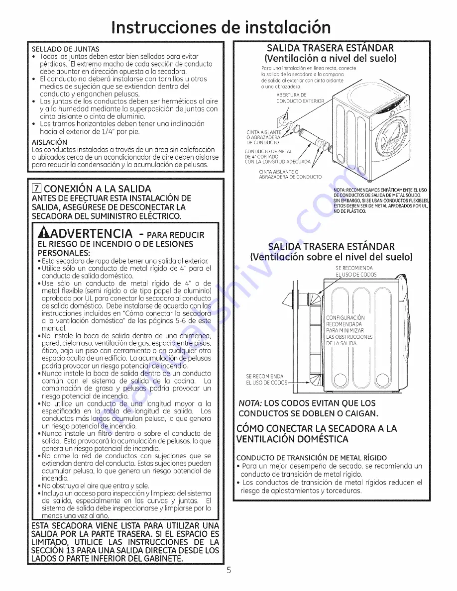 GE GFDN120GD0WW Installation Instructions Manual Download Page 13