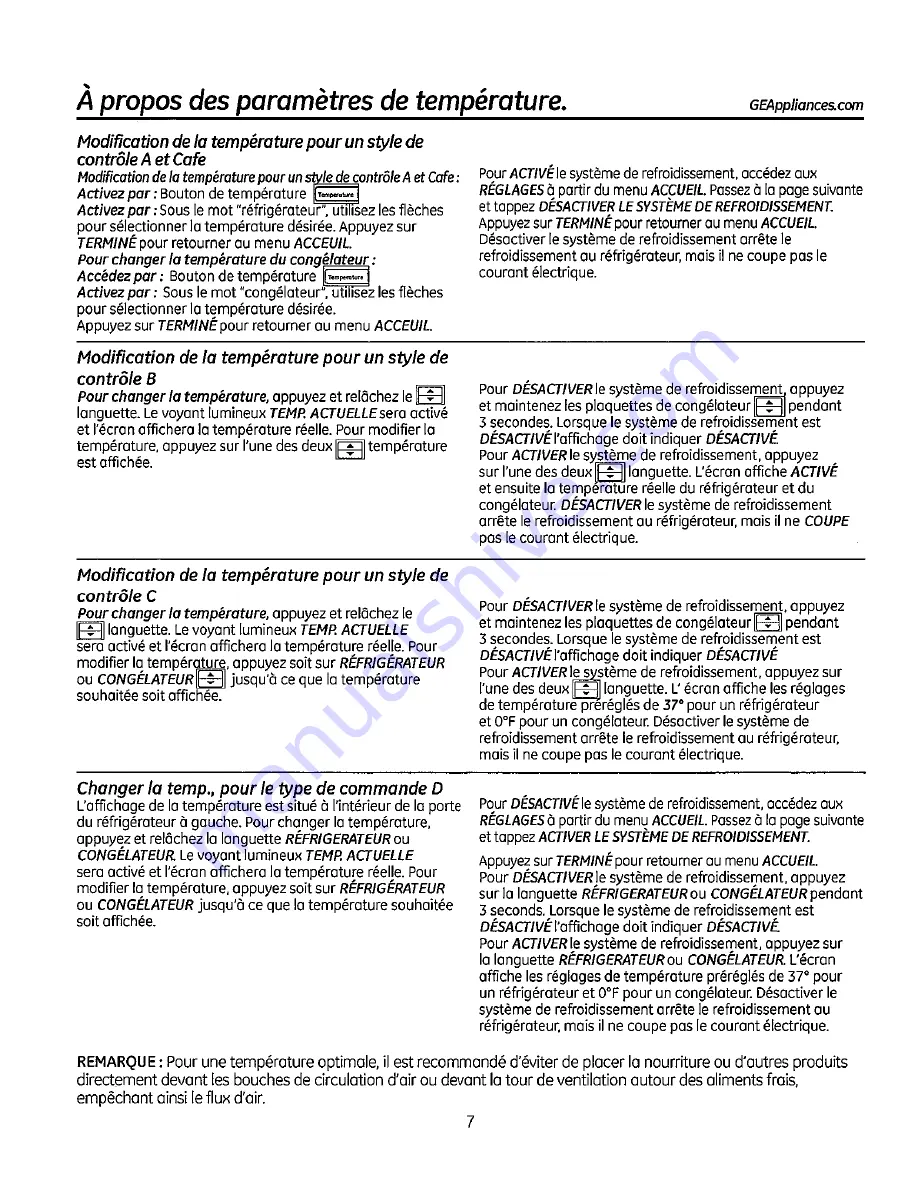 GE GFE27GSDSS Owner'S Manual And Installation Instructions Download Page 53