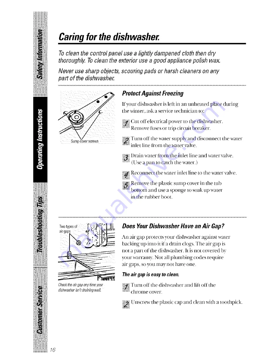 GE GHD1106 Owner'S Manual Download Page 16