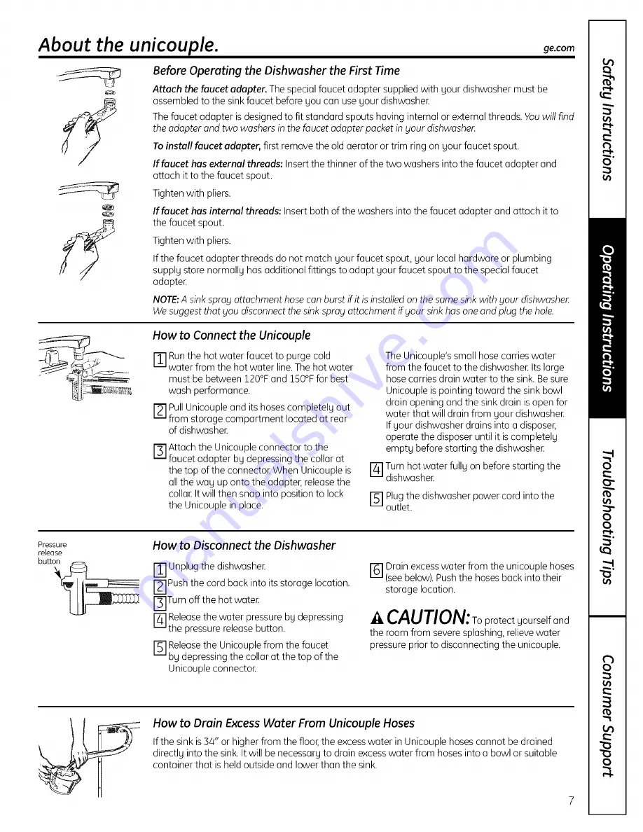 GE GLC4100N Owner'S Manual Download Page 7