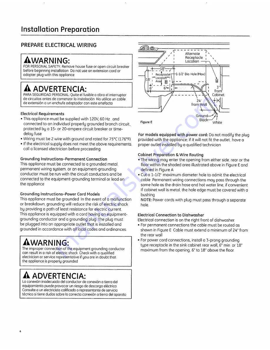 GE GLD Installation Instructions Manual Download Page 4