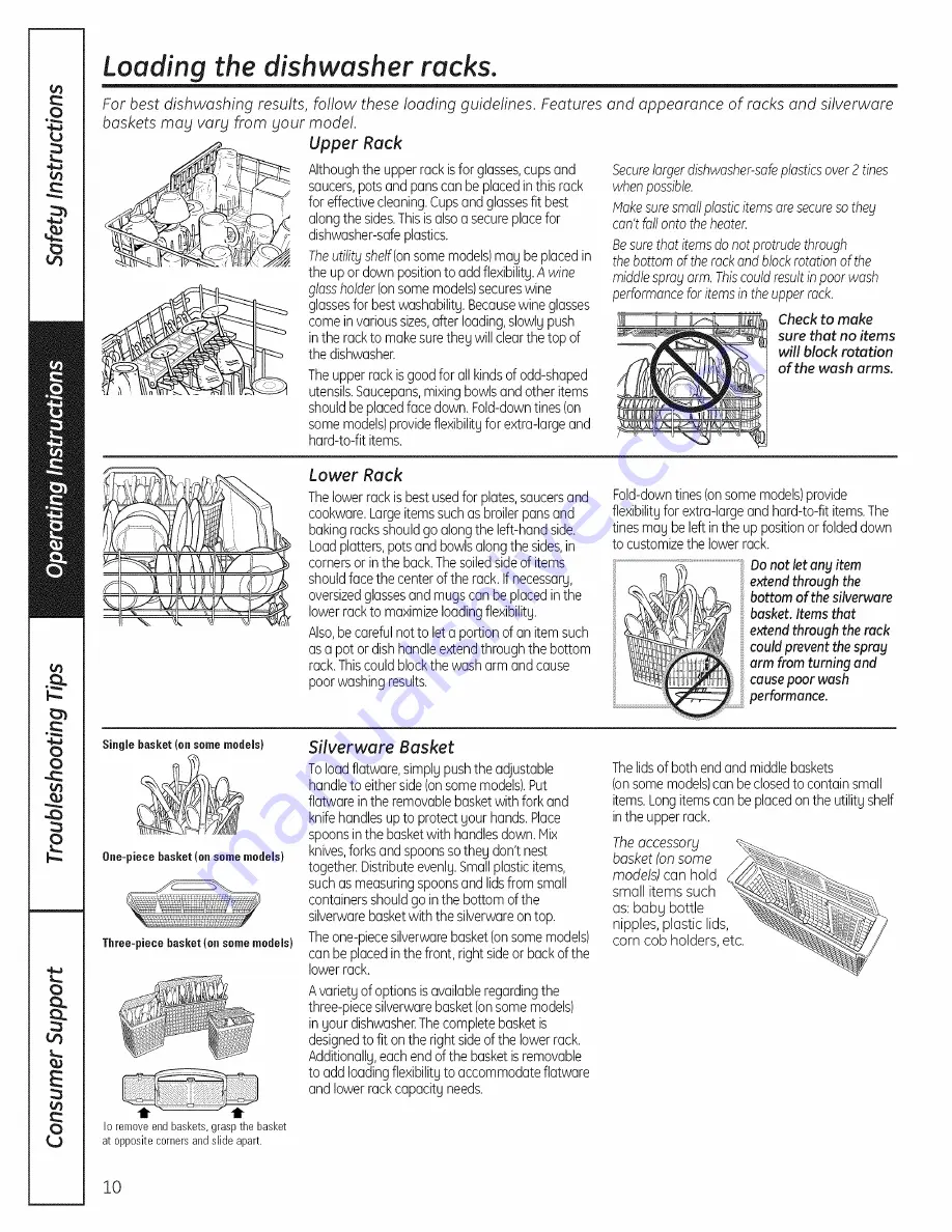 GE GLD5800P10BB Owner'S Manual Download Page 10