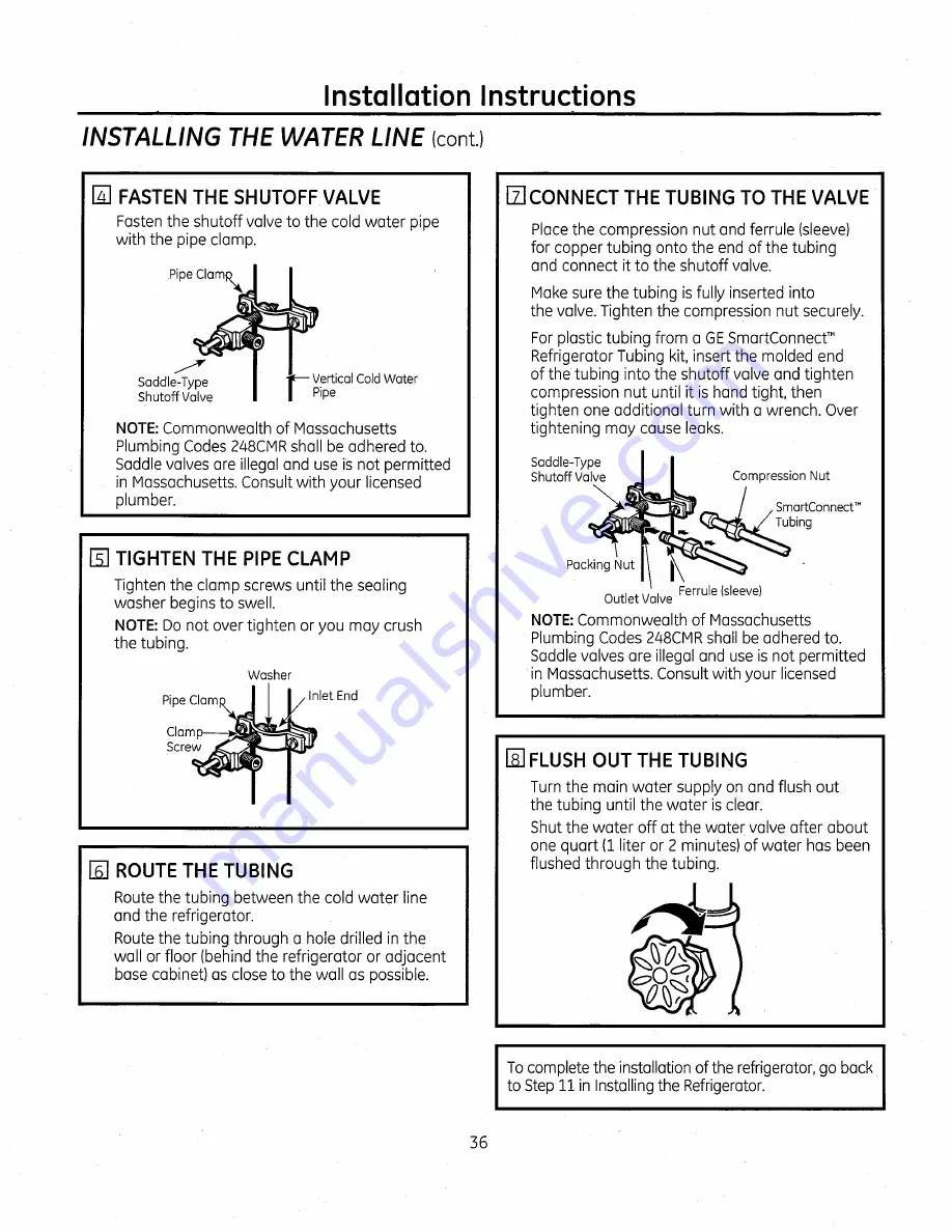 GE GNE26GGDABB Owner'S Manual Download Page 36