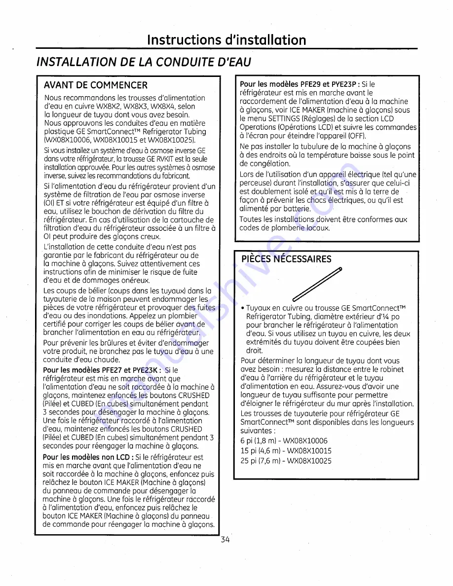 GE GNE26GGDABB Owner'S Manual Download Page 80