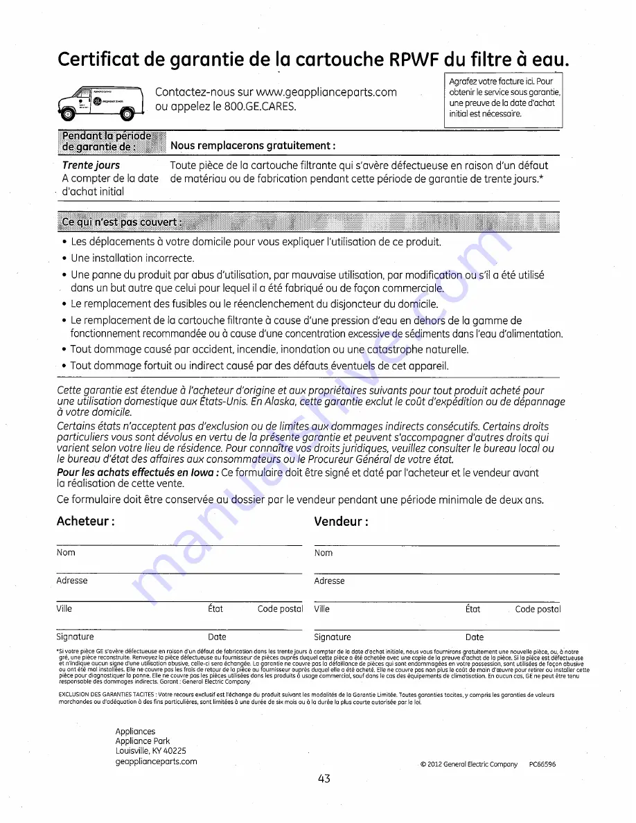 GE GNE26GGDABB Owner'S Manual Download Page 89