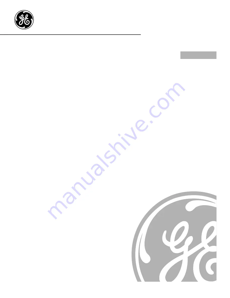 GE GSC3500 Owner'S Manual Download Page 1