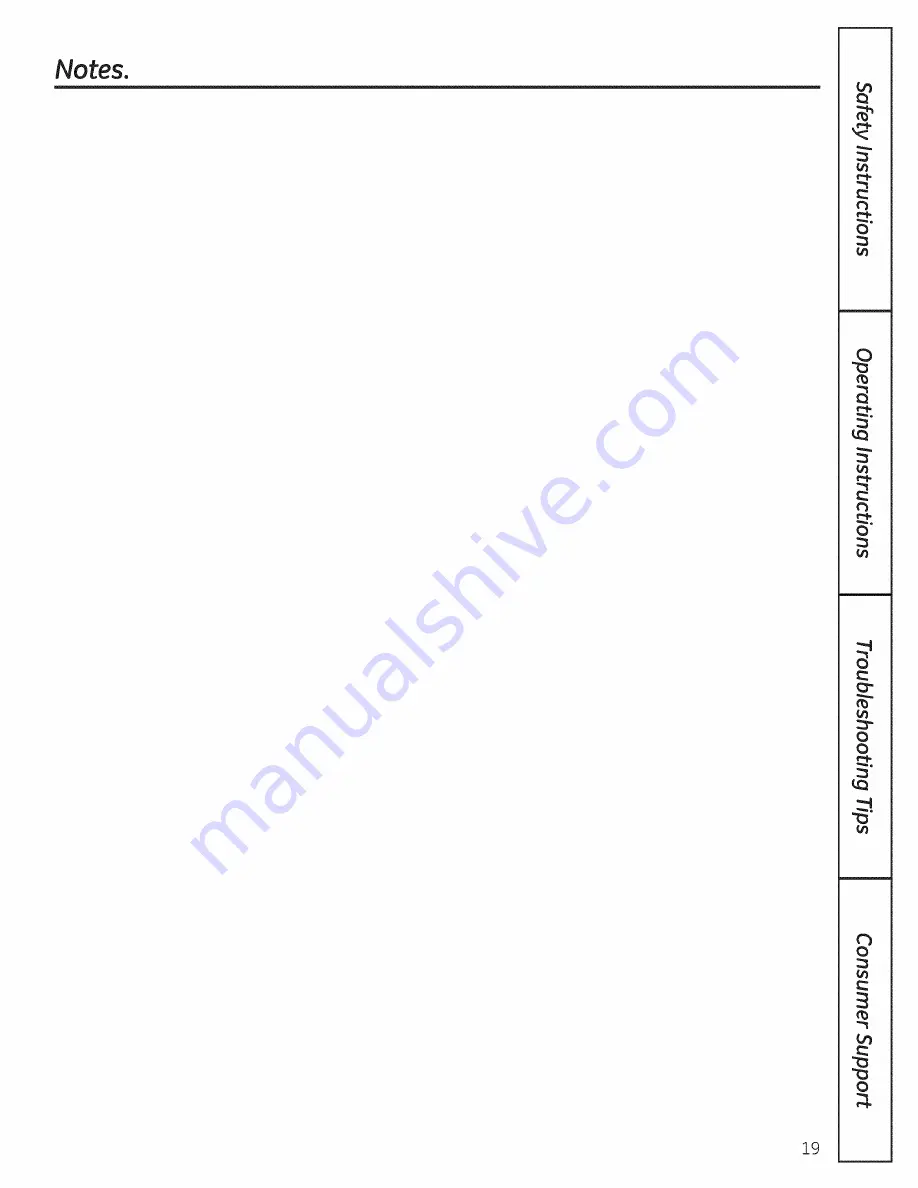 GE GSC3500D00BB Скачать руководство пользователя страница 19