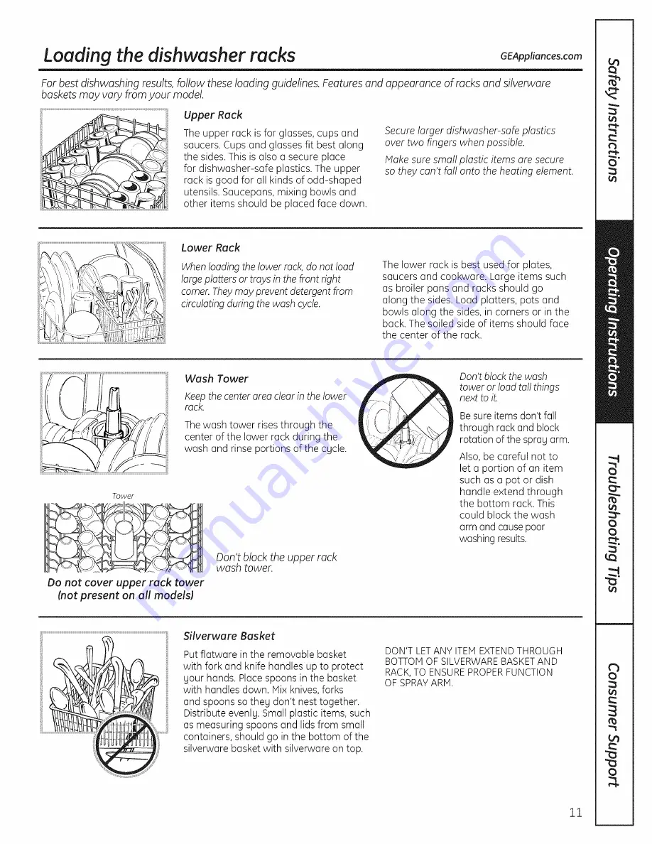 GE GSC3500D00BB Owner'S Manual Download Page 59