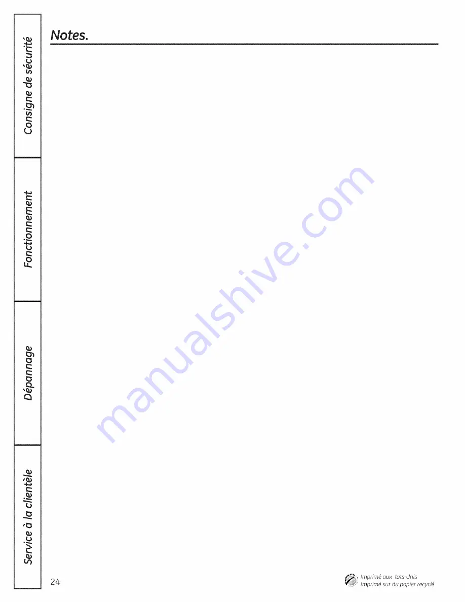 GE GSC3500D00BB Owner'S Manual Download Page 96