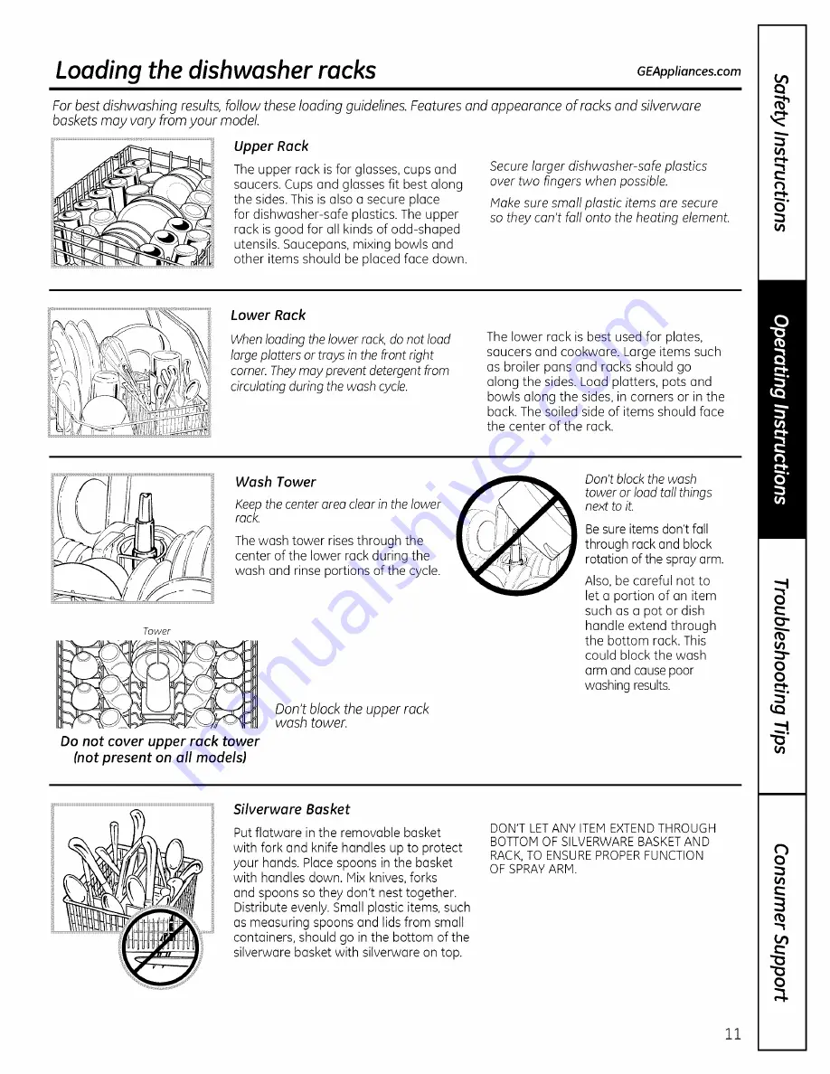 GE GSC3500D35BB Owner'S Manual Download Page 11