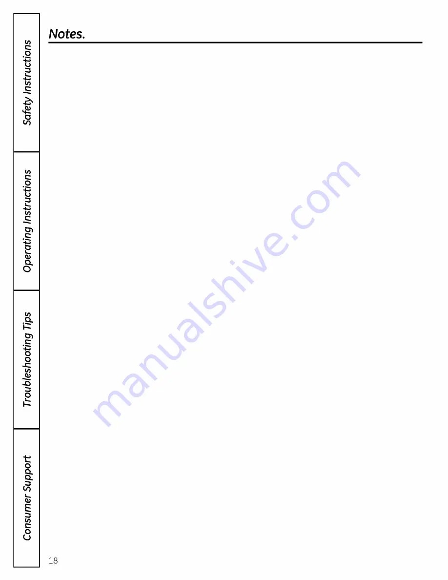 GE GSC3500D35BB Скачать руководство пользователя страница 18