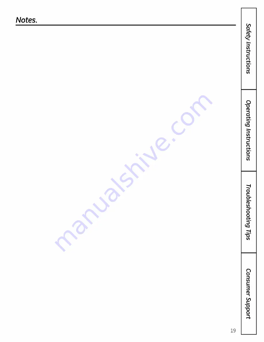 GE GSC3500D35BB Скачать руководство пользователя страница 19