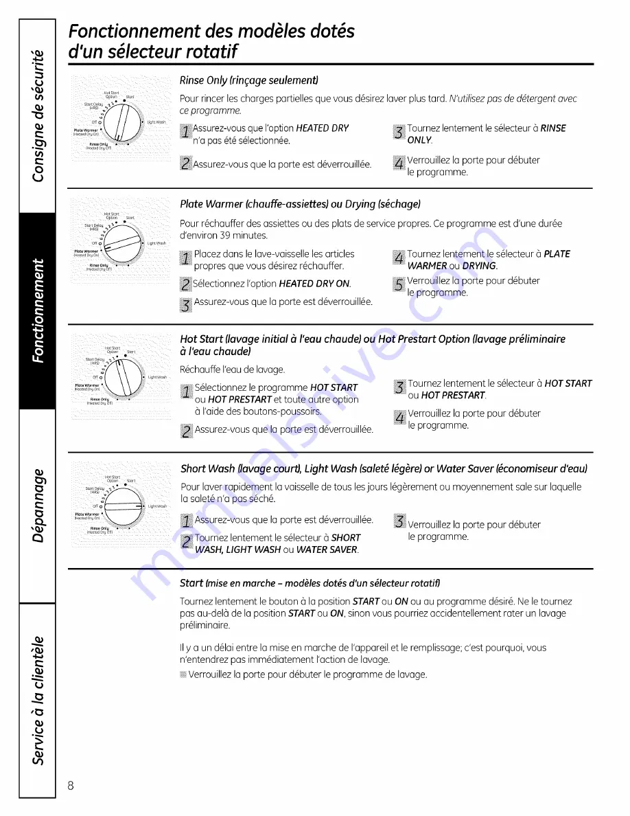 GE GSC3500D35BB Owner'S Manual Download Page 32