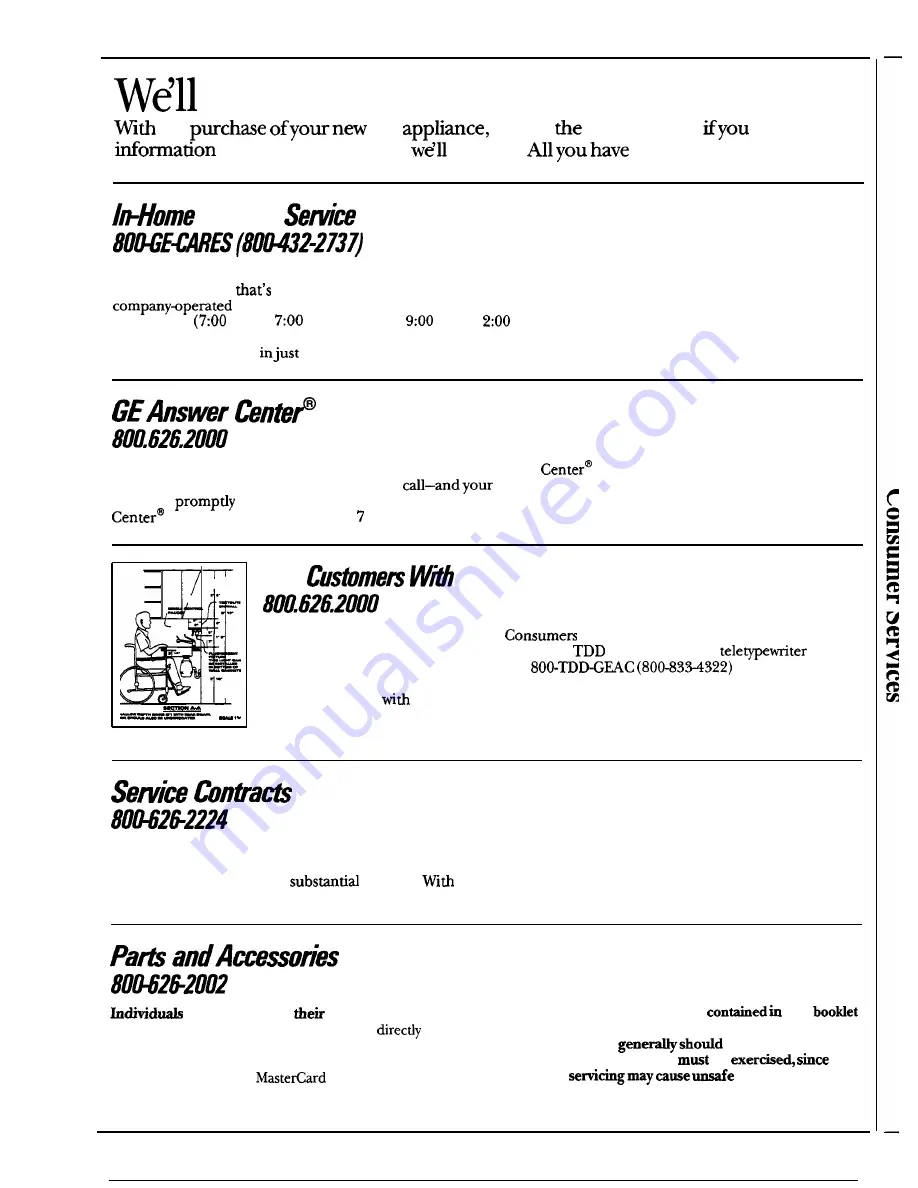 GE GSC700 Use And Care Manual Download Page 19