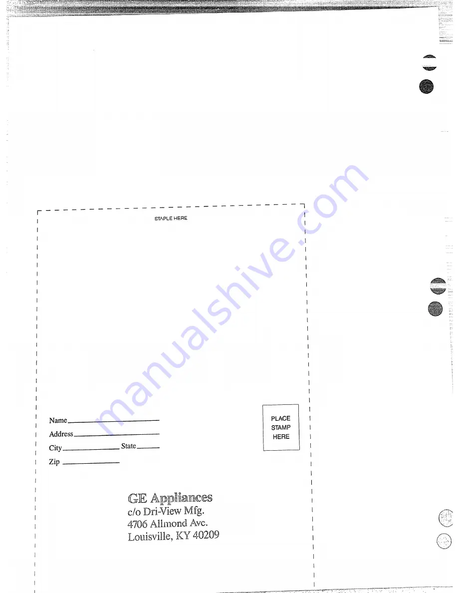 GE GSD1000 series Use And Care Manual Download Page 17