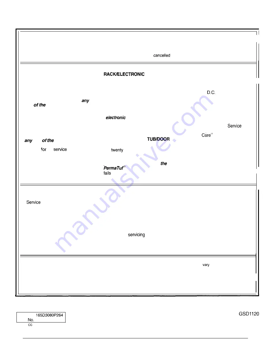 GE GSD1120R Use And Care Manual Download Page 16