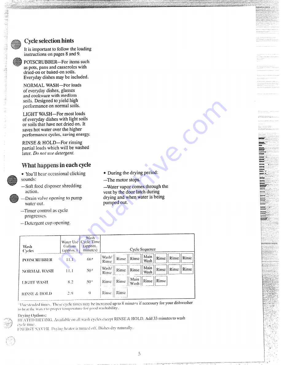 GE GSD1130L Use And Care Manual Download Page 5