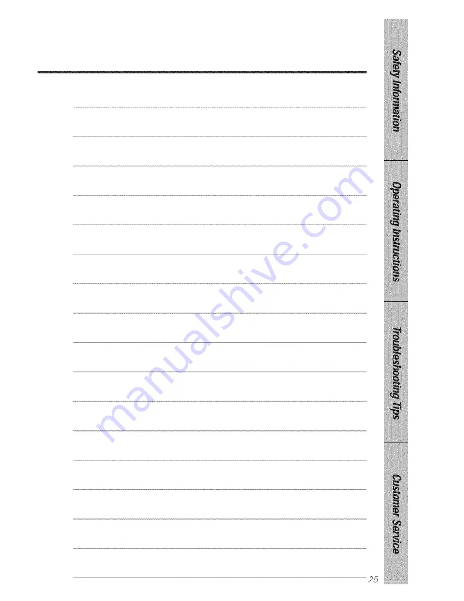 GE GSD1150 Owner'S Manual Download Page 25