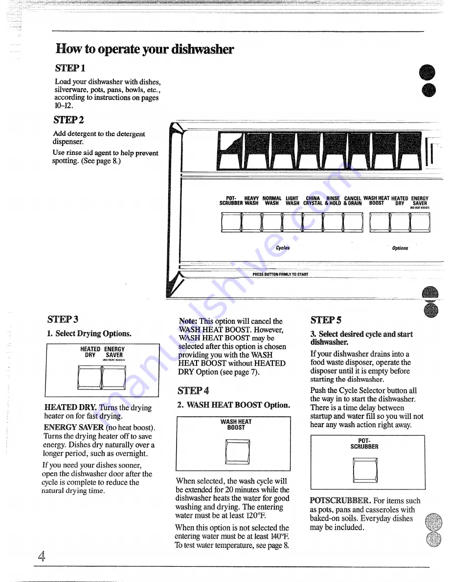 GE GSD1250 Use And Care Manual Download Page 4