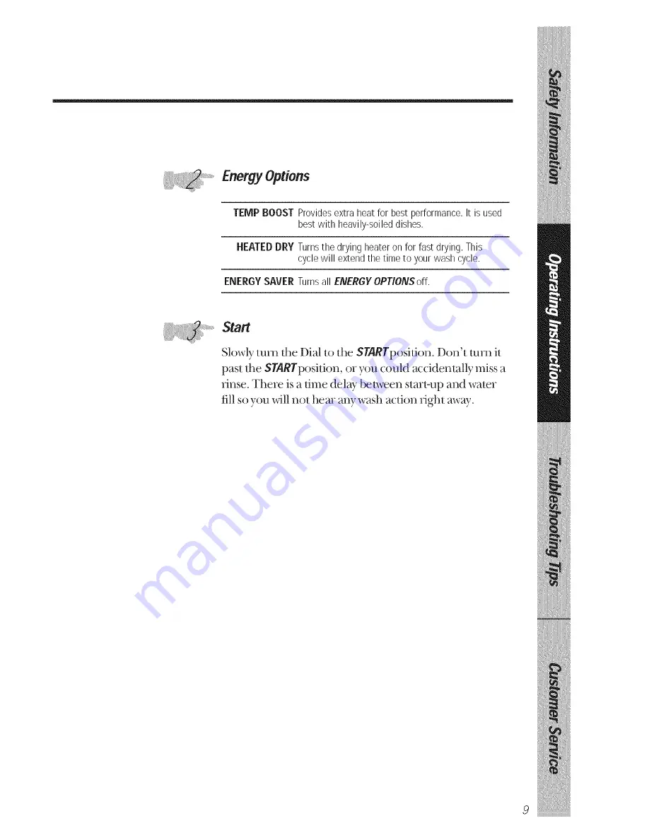 GE GSD1350 Owner'S Manual Download Page 9