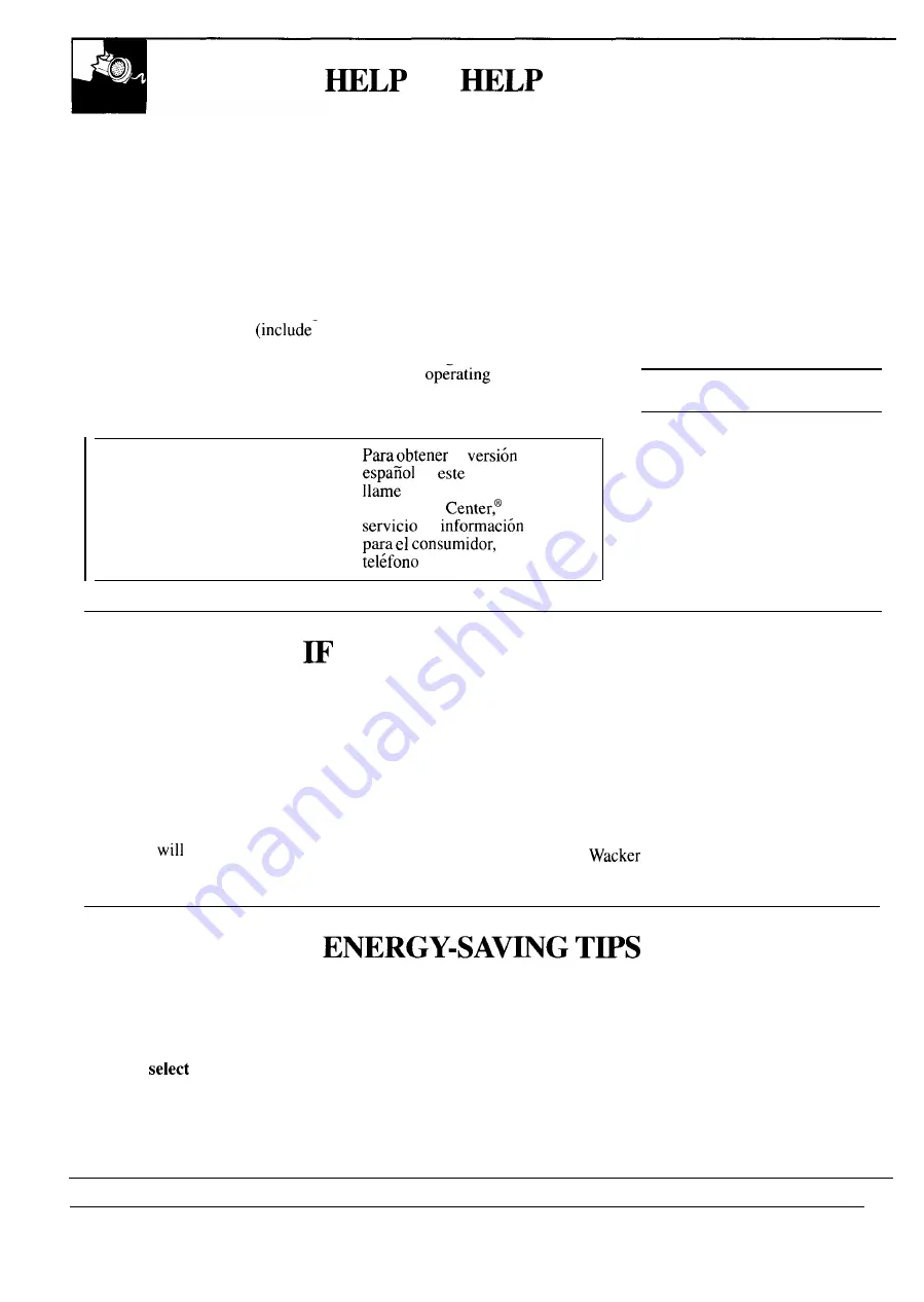 GE GSD1400 Series Use And Care Manual Download Page 2