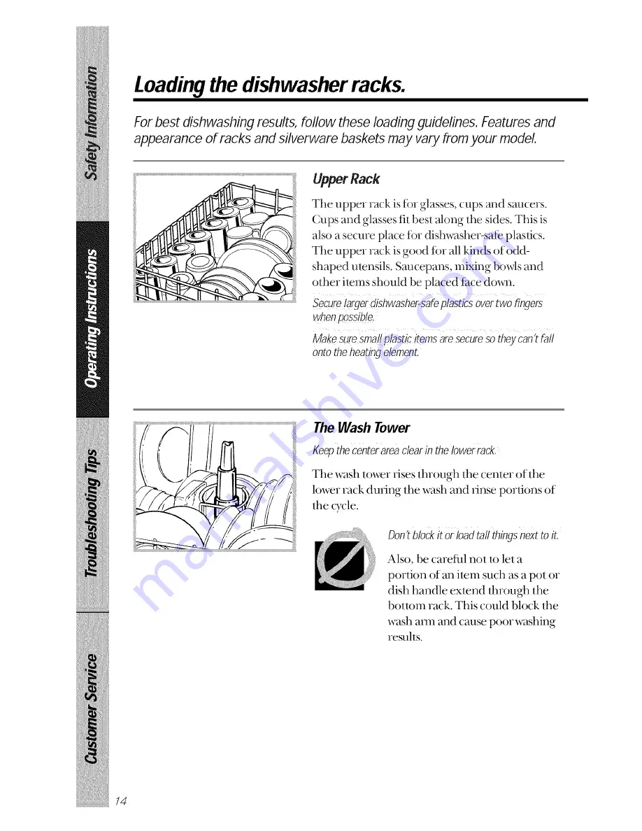 GE GSD2000 series Owner'S Manual Download Page 14