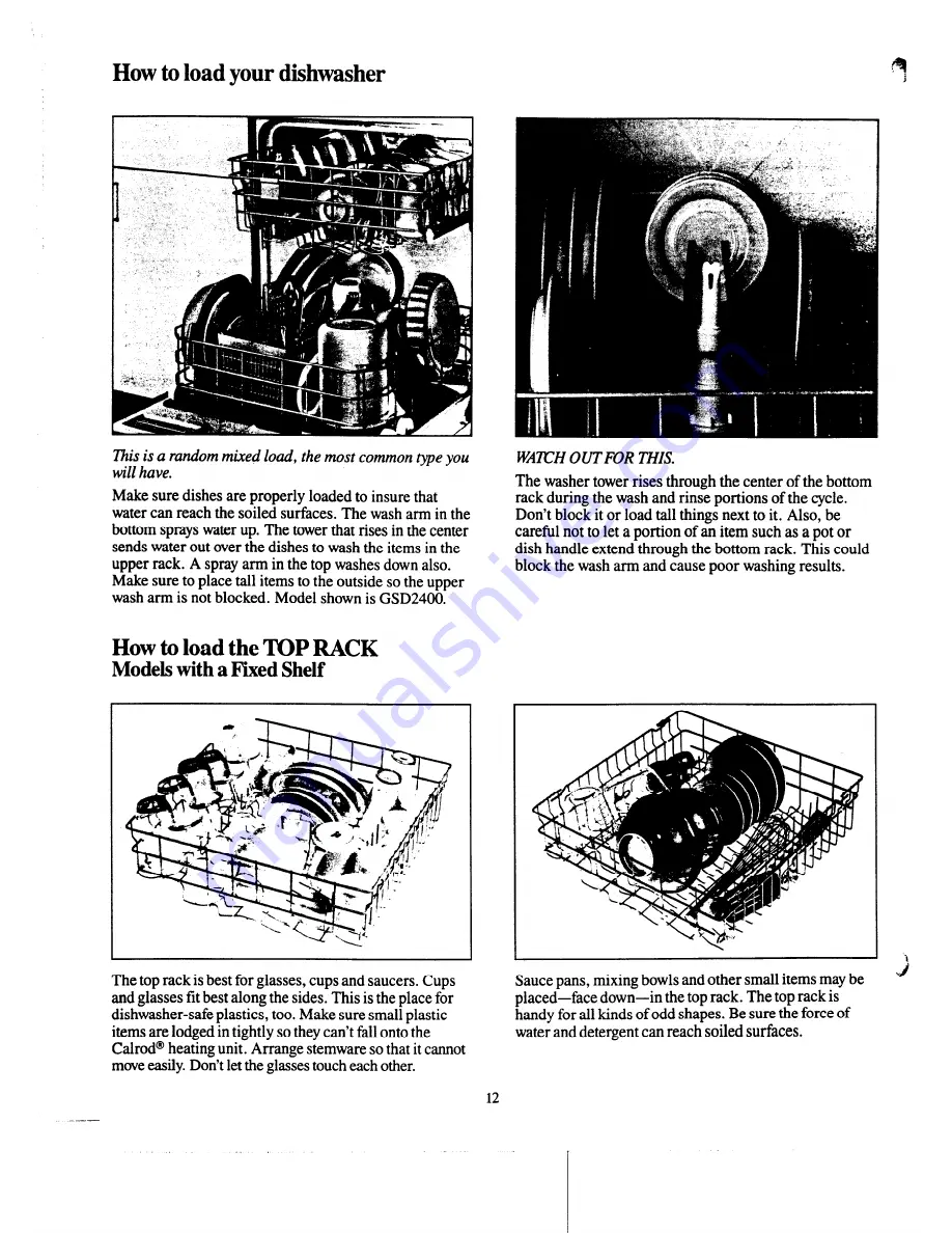 GE GSD2200 series Скачать руководство пользователя страница 12