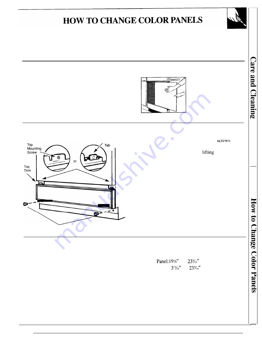 GE GSD2900 Series Use And Care Manual Download Page 17