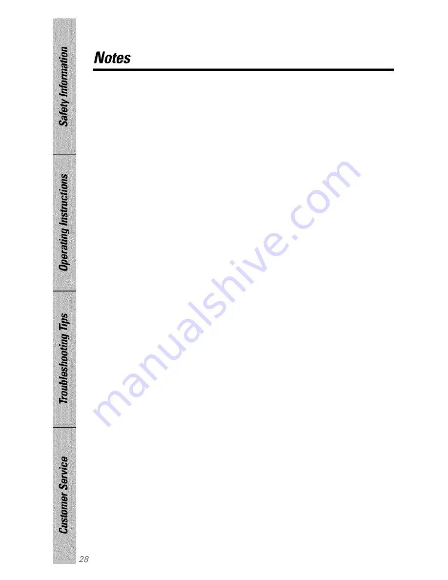 GE GSD3100 Series Owner'S Manual Download Page 28