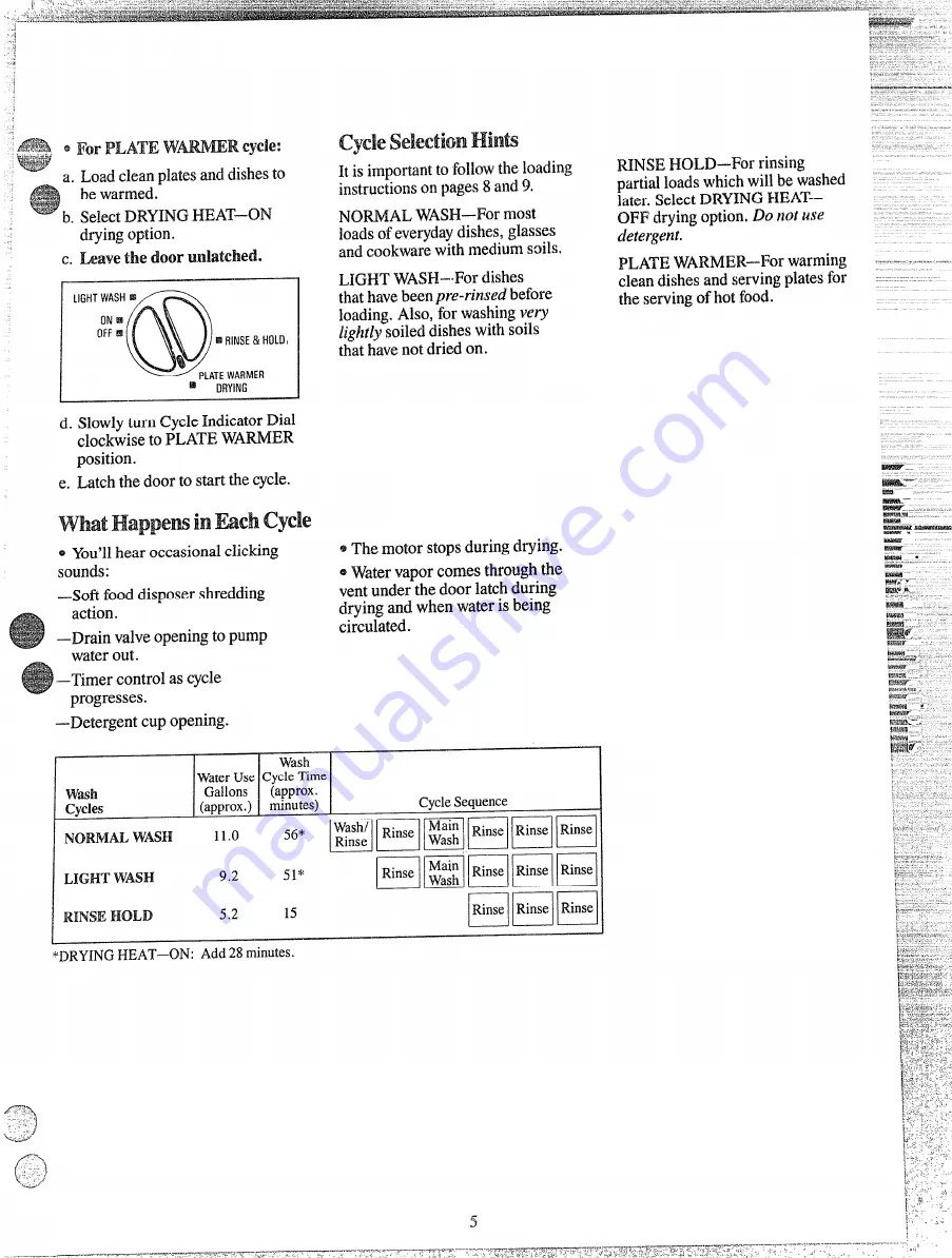 GE GSD490M Use And Care Manual Download Page 5