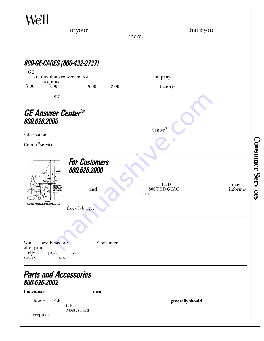 GE GSD500 Use And Care Manual Download Page 19