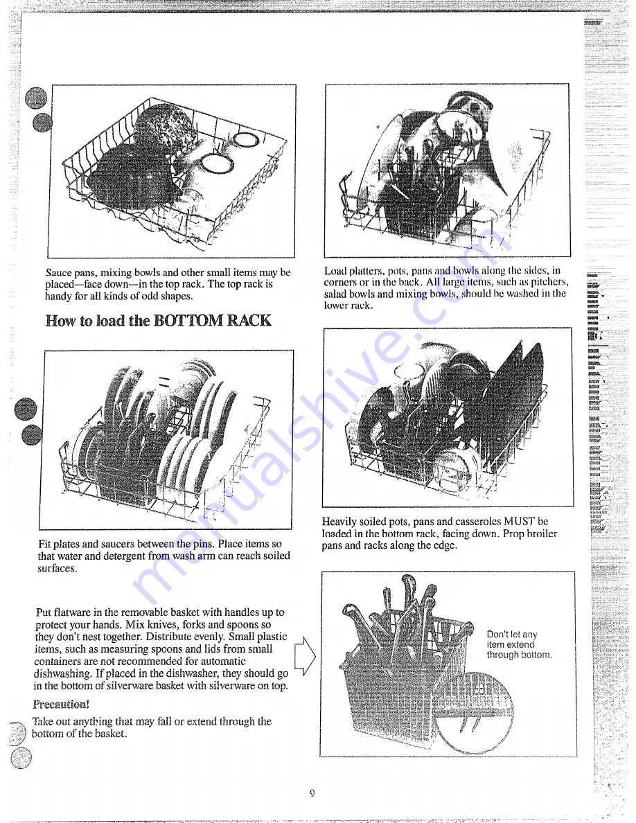 GE GSD600L Use And Care Manual Download Page 9