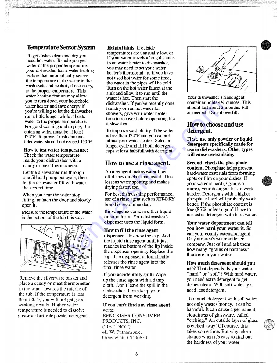 GE GSD700L Use And Care Manual Download Page 6