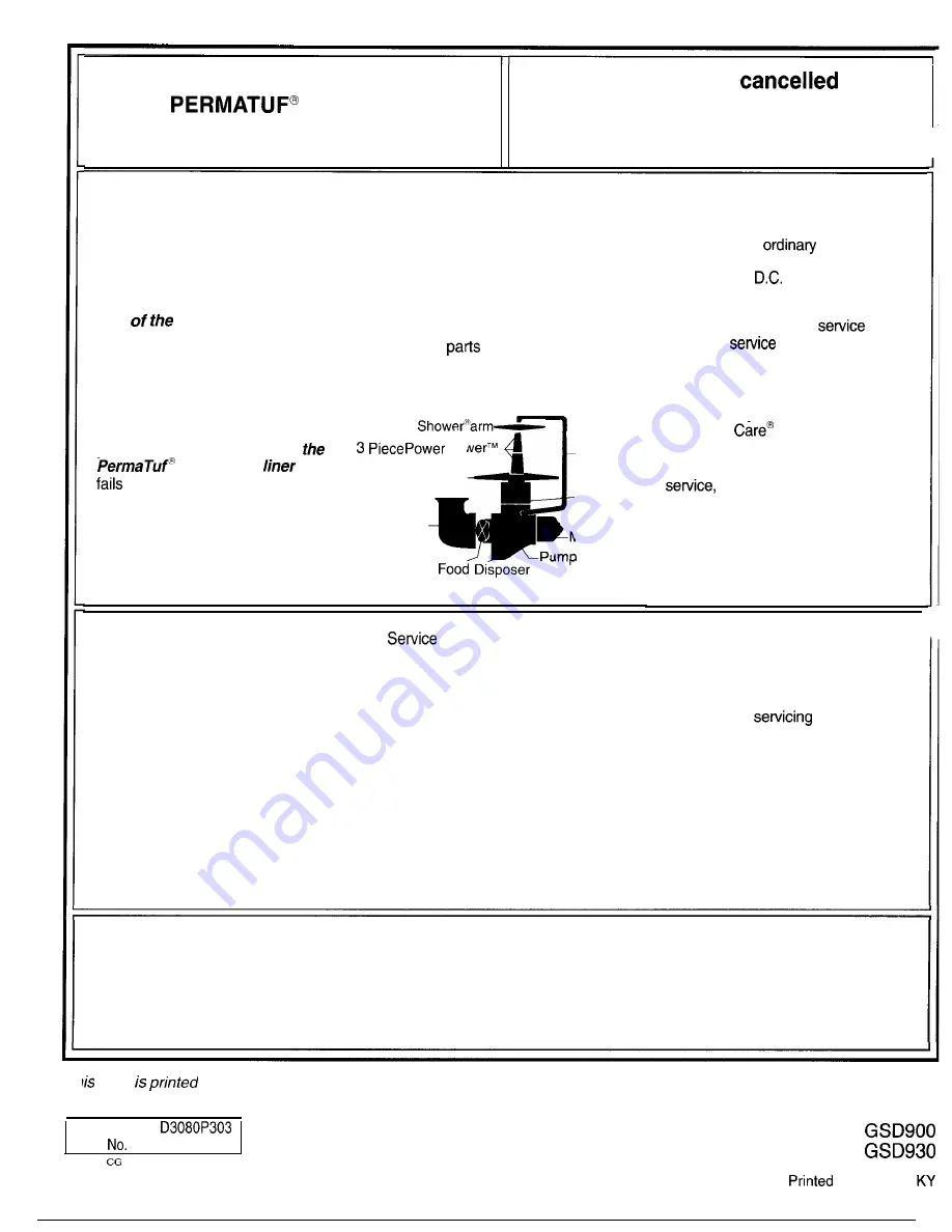 GE GSD90 Use And Care Manual Download Page 20